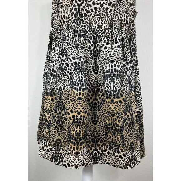 Jessica Simpson Plus Size Leopard  Animal Print Sleeveless Dress Size 1X - Picture 10 of 12